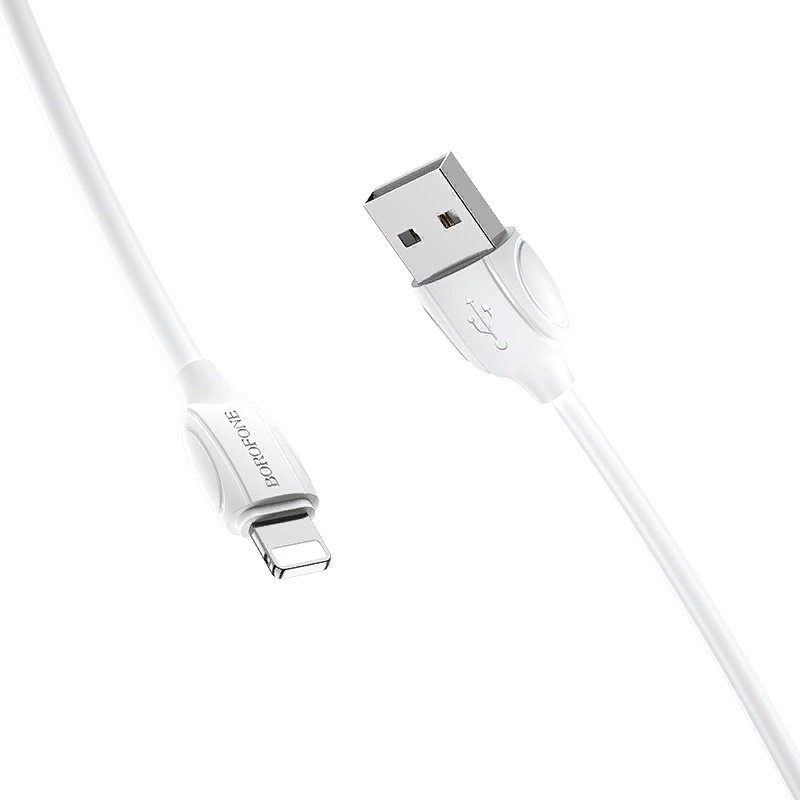 Кабель Borofone USB 2.0 (M), Lightning (M), 1 м, белый купить,722
