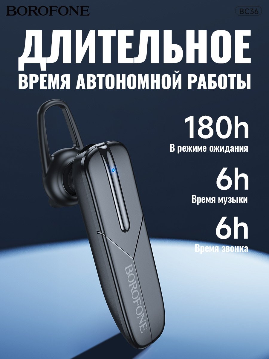 Наушники Borofone BC36 черный купить,2059