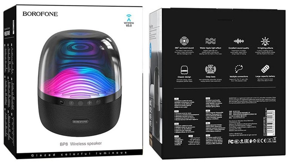 Портативная колонка Borofone BP8 черный
