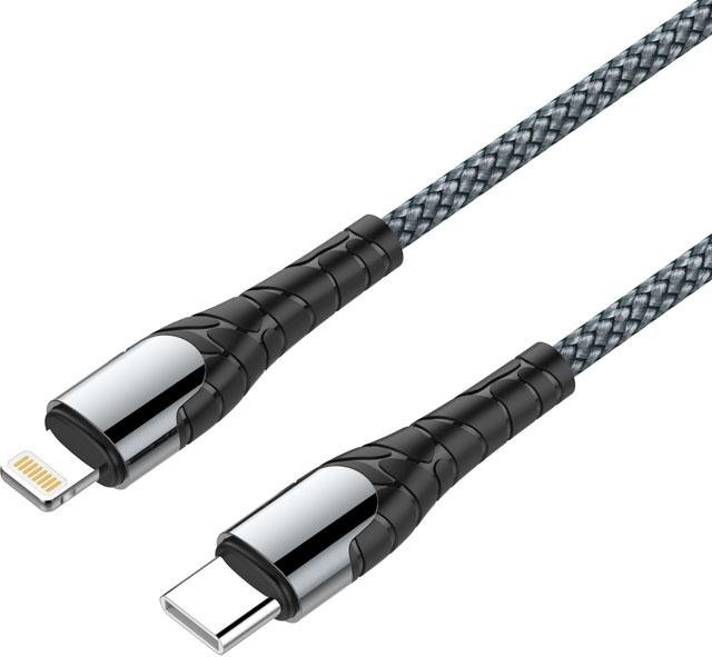 Кабель LDNIO USB TypeC (M), Lightning (M), 2 м, LC112 черный