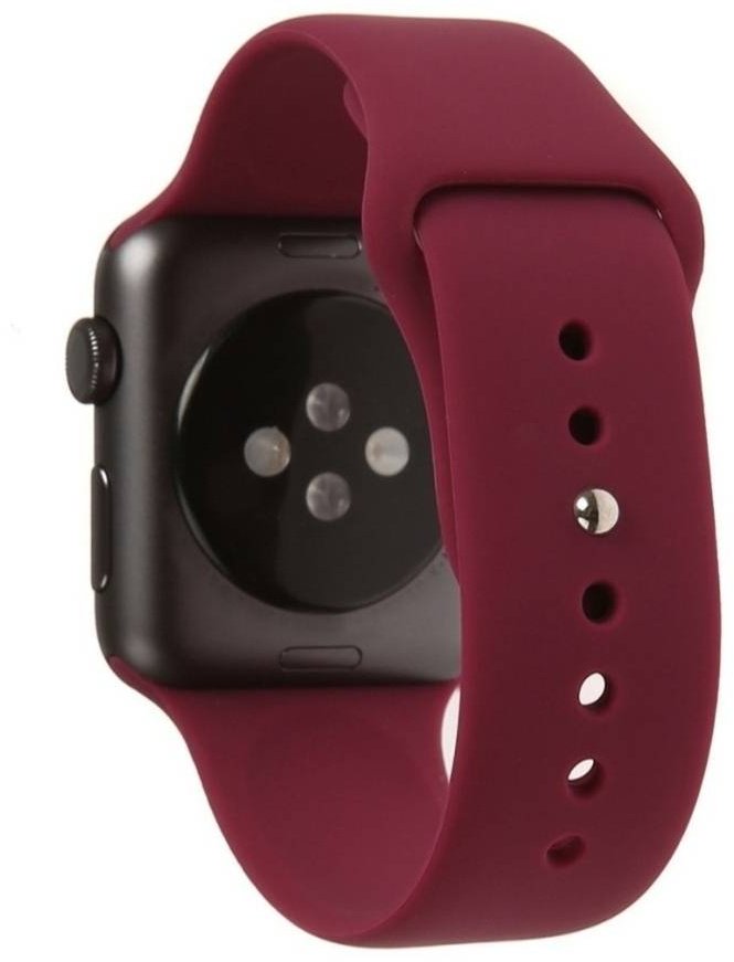Ремешок MMARKET для Apple Watch Series 10 бордовый