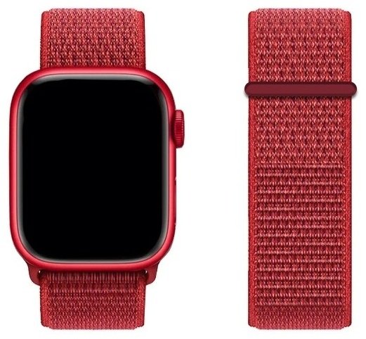 Ремешок для Apple Watch Series 4, Watch Series 5, Watch Series 6 красный