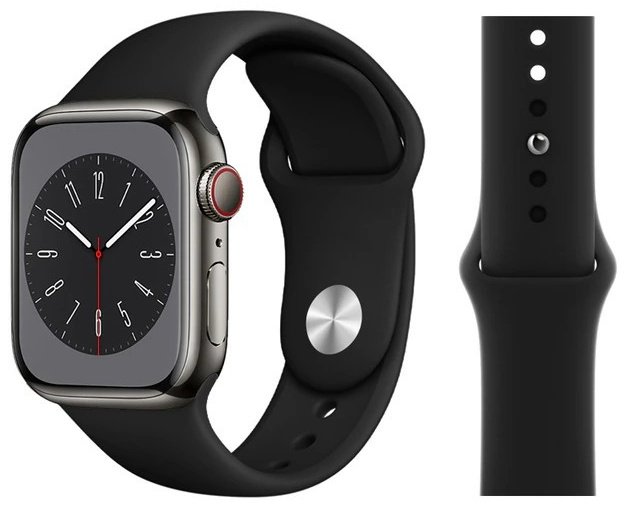 Ремешок для Apple Watch Series 7, Watch Series 8 черный