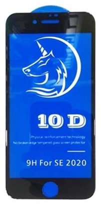OEM 10D для Apple iPhone SE 2020 с рамкой черный
