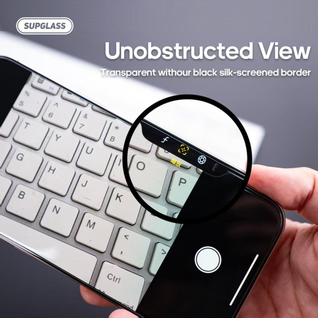 Стекло GLASS для Apple iPhone 14 Pro Max прозрачный