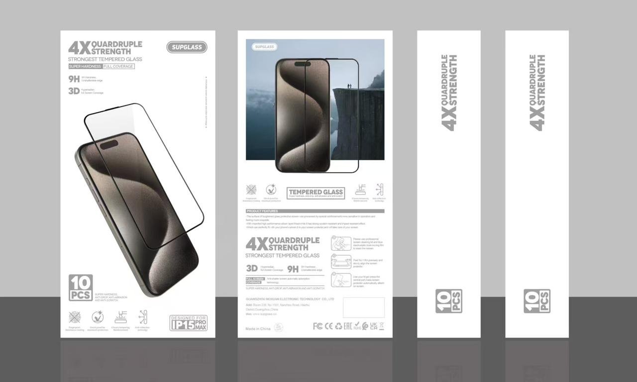Стекло GLASS для Apple iPhone 14 Pro Max прозрачный