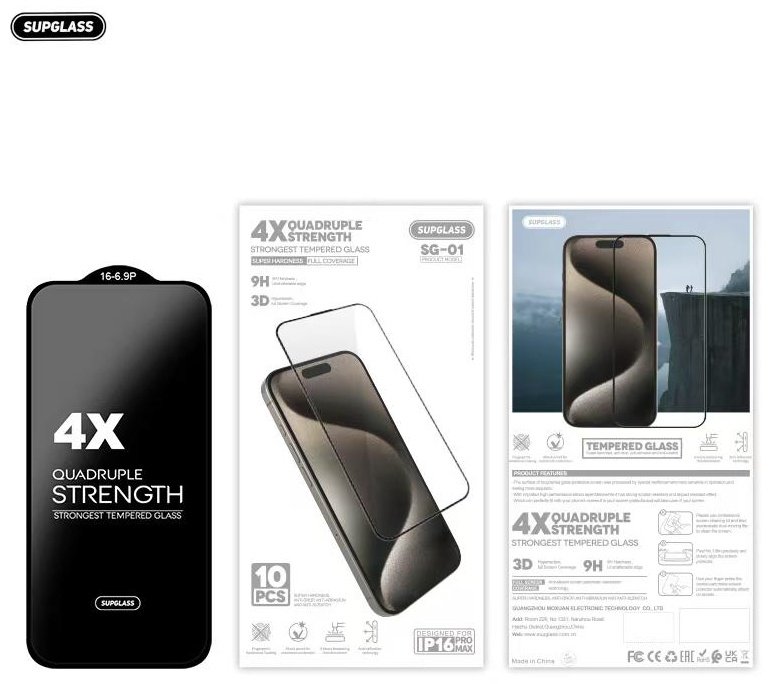 Стекло GLASS для Apple iPhone 14 Pro Max прозрачный купить,1870