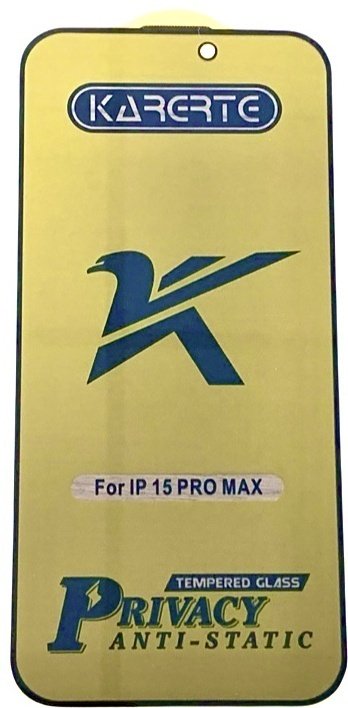 Стекло KARERTE для Apple iPhone 15 Pro Max Privacy прозрачный