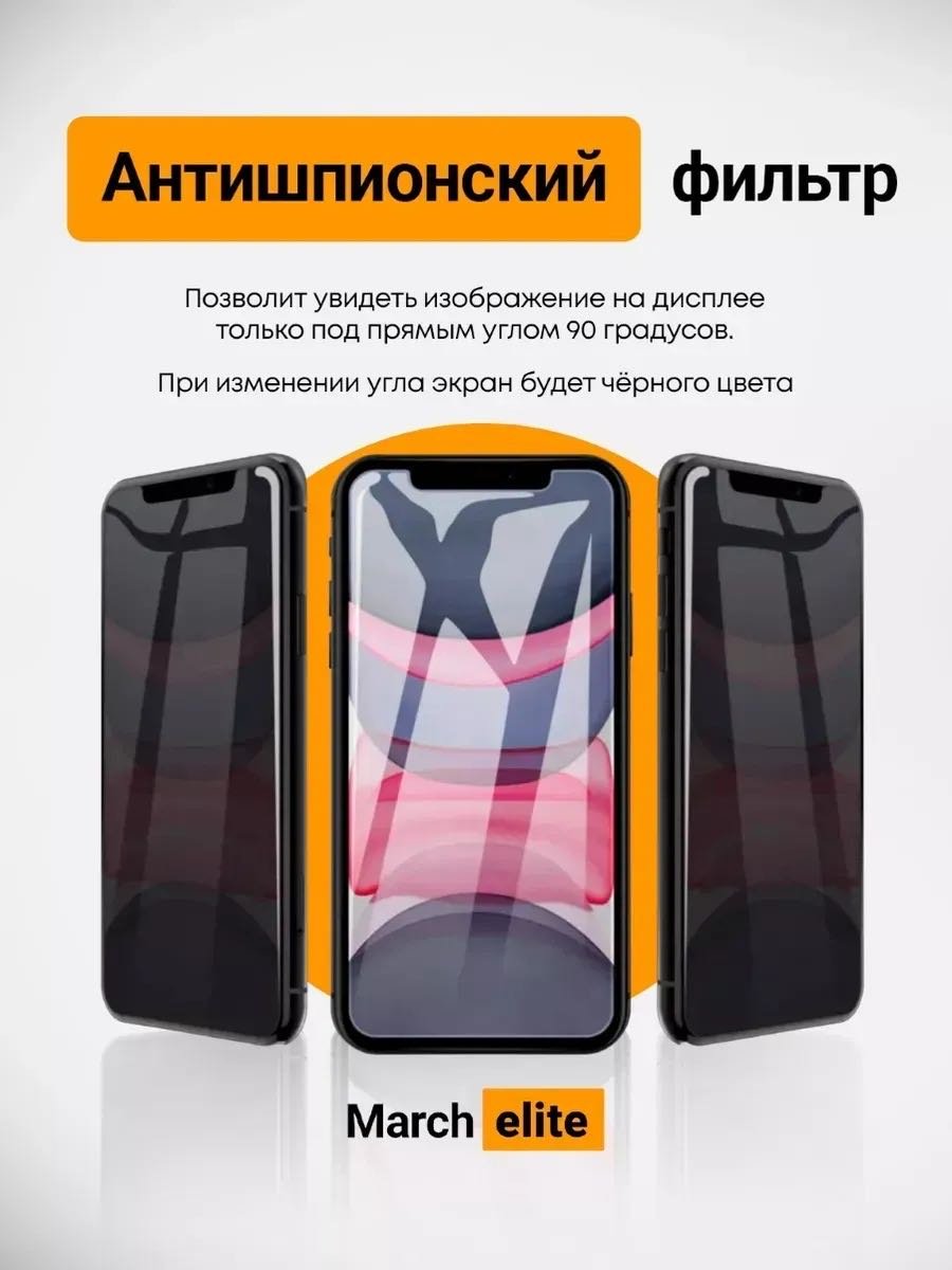 Стекло GERLAX для Samsung Galaxy A05 Антишпион черный