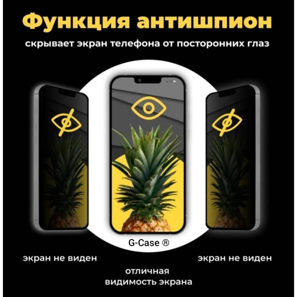 Стекло G-Case для Xiaomi Redmi 13C черный