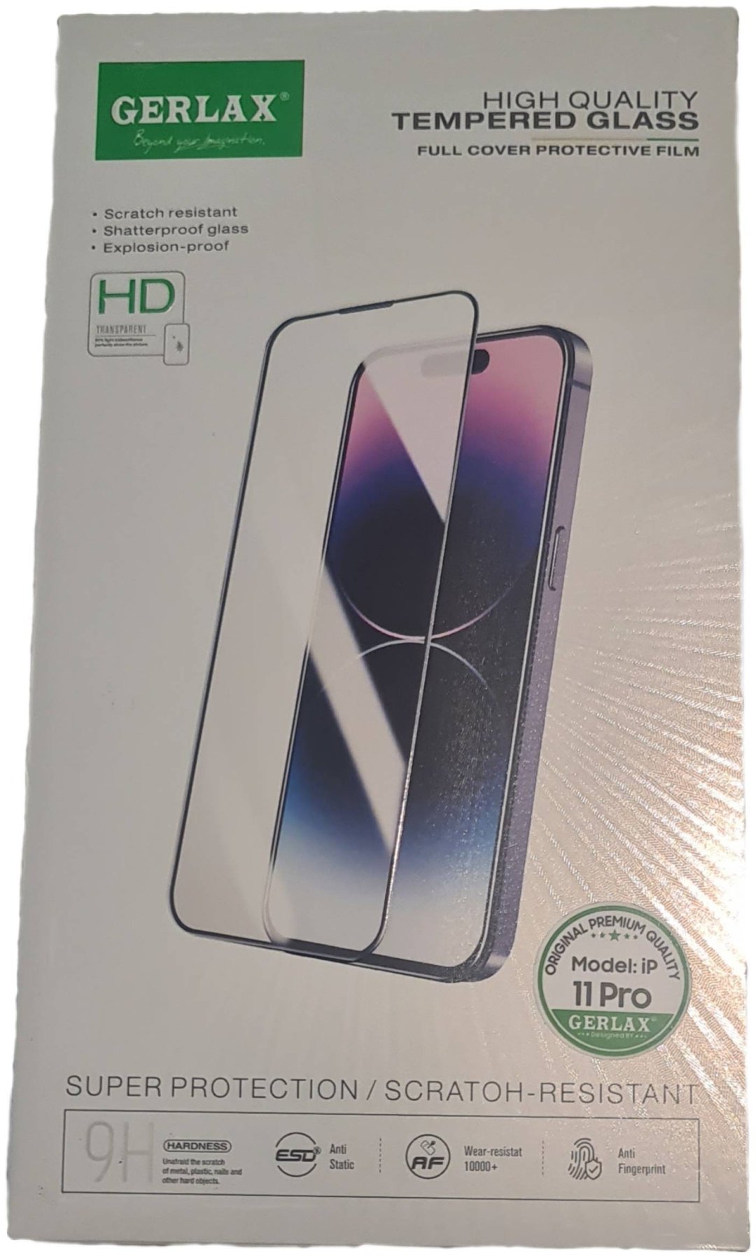 Стекло GERLAX для Apple iPhone 11 Pro GG-101 черный