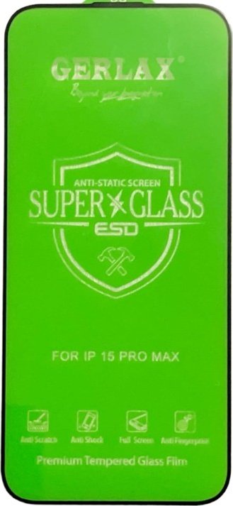 Стекло GERLAX для Apple iPhone 15 Pro черный купить,472