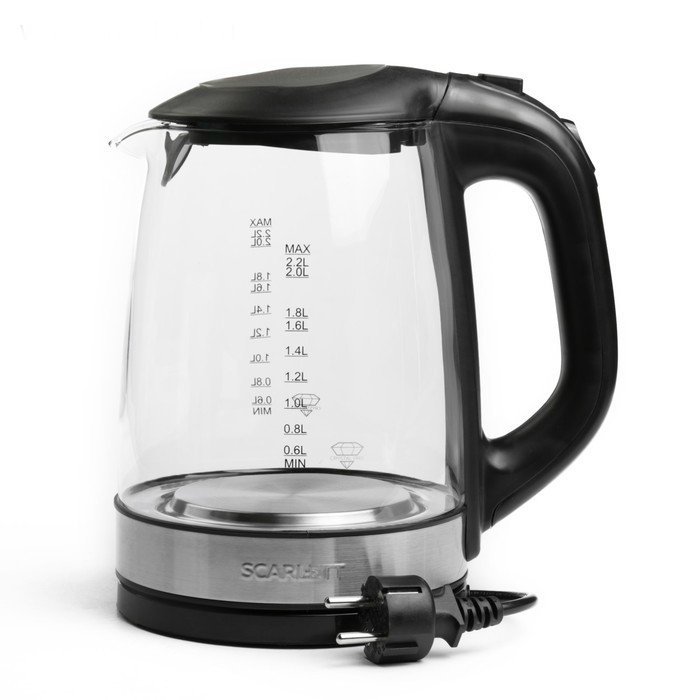 Чайник электрический Scarlett SC-EK27G19 черный - ForteMarket Чайник электрический Scarlett SC-EK27G19 черный купить,0