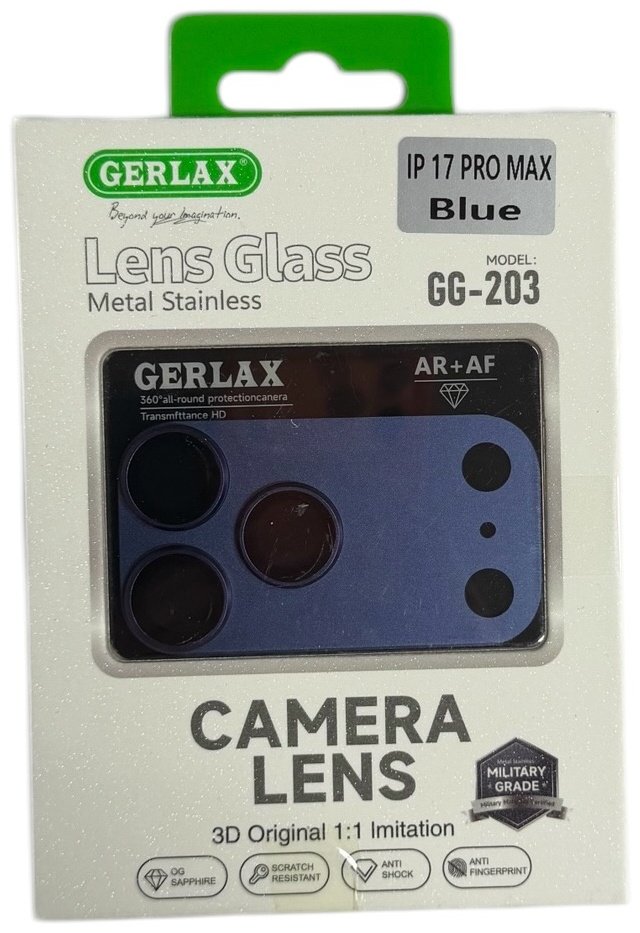 Стекло GERLAX для Apple iPhone 17 Pro 203 синий купить,1099