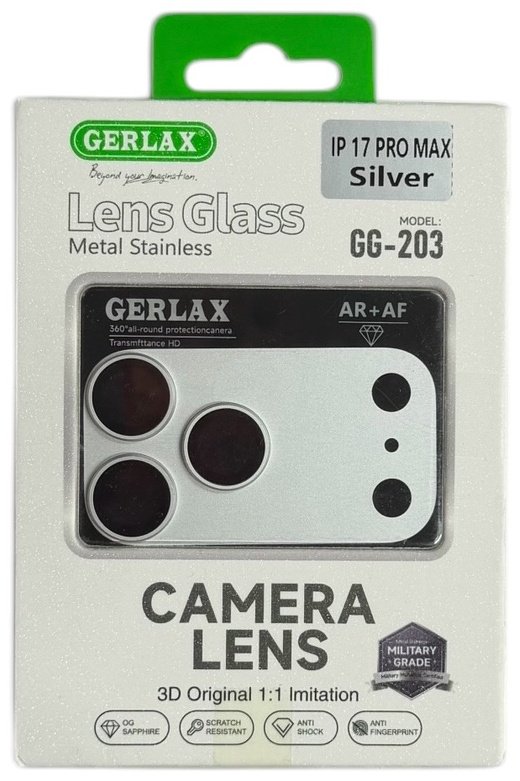 Стекло GERLAX для Apple iPhone 17 Pro Max 203 серебристый купить,1099