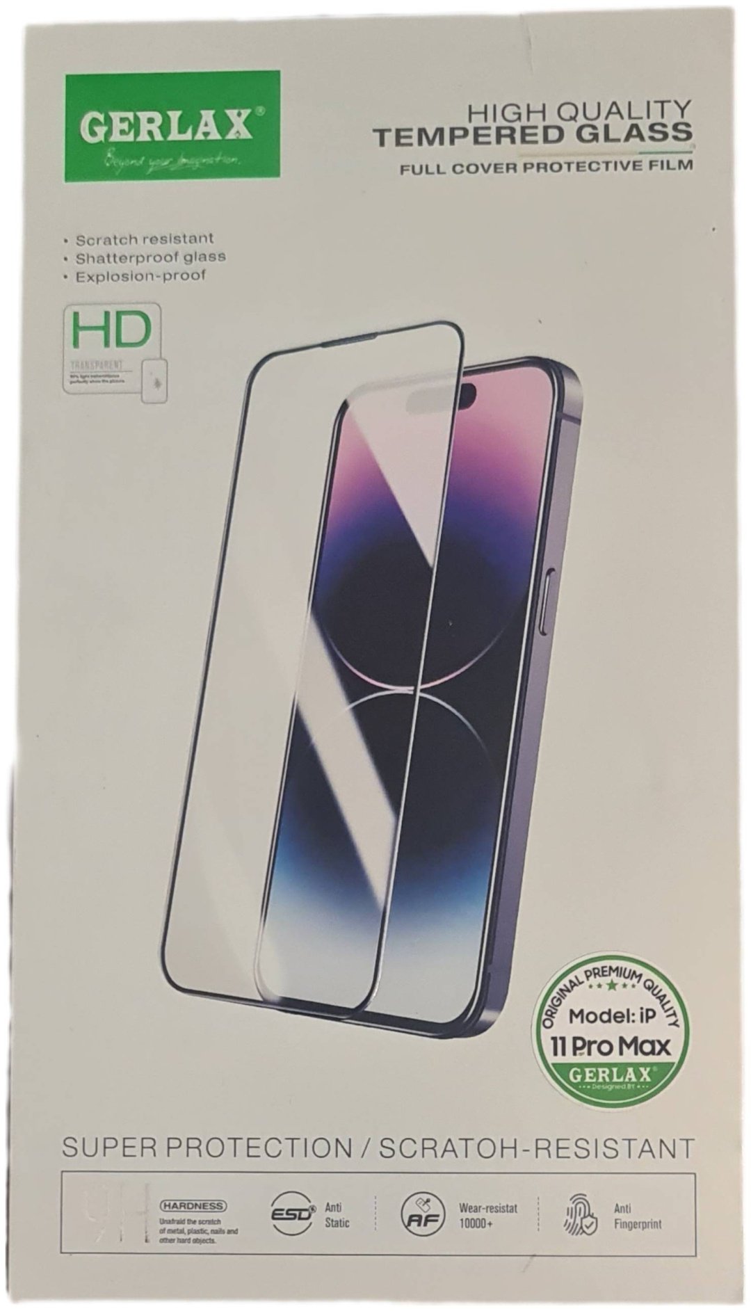 Стекло GERLAX для Apple iPhone 11 Pro Max GG-101 черный купить,689