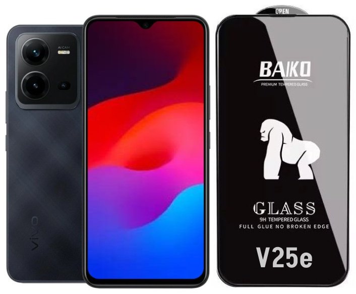 Стекло BAIKO для Vivo V25e черный купить,499