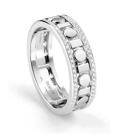 Кольцо Damiani Belle Epoque Reel 20093807 белое золото 21р 6.5гр купить,NaN