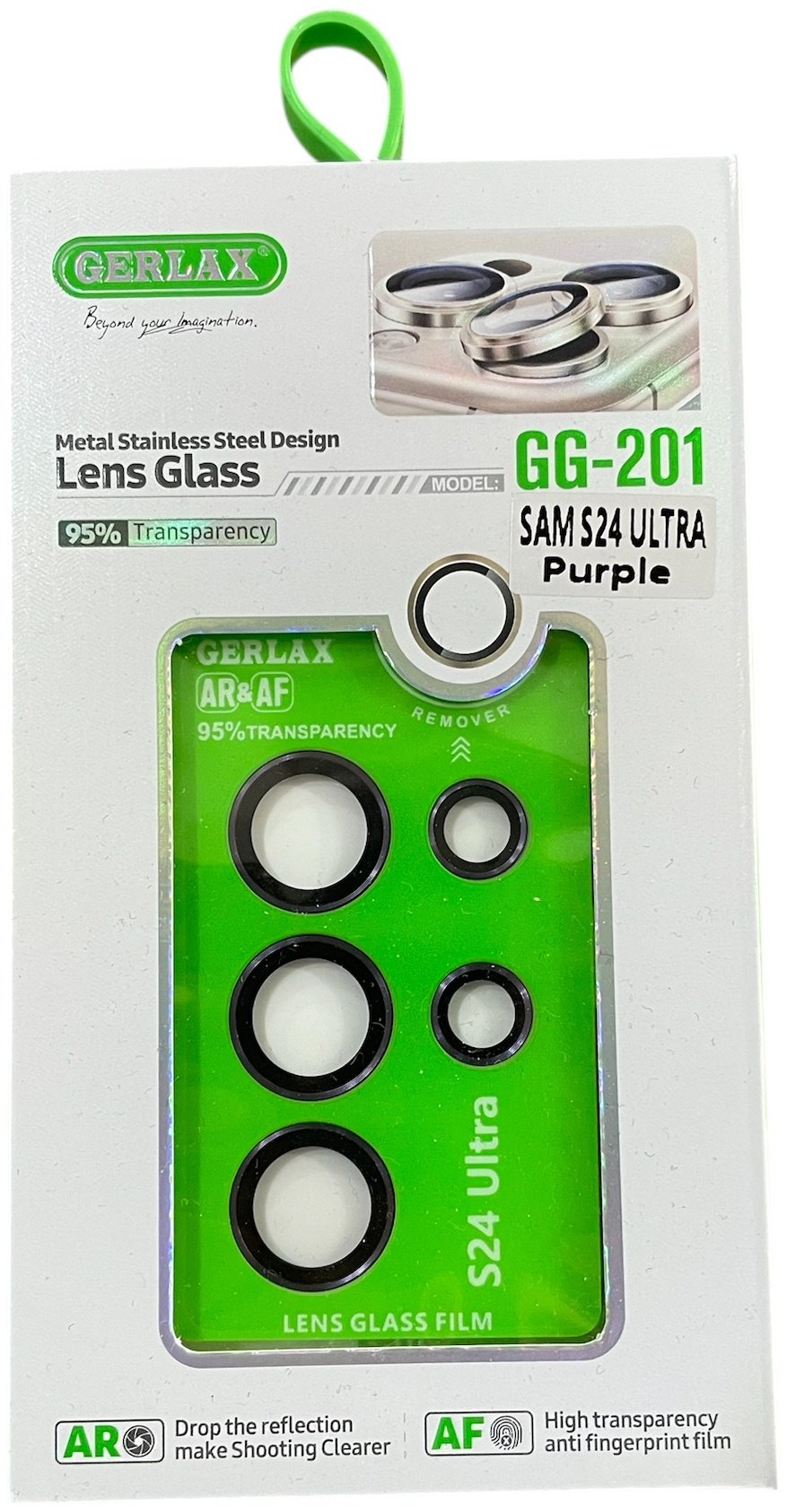 Стекло GERLAX для Samsung Galaxy S24 Ultra фиолетовый купить,1549