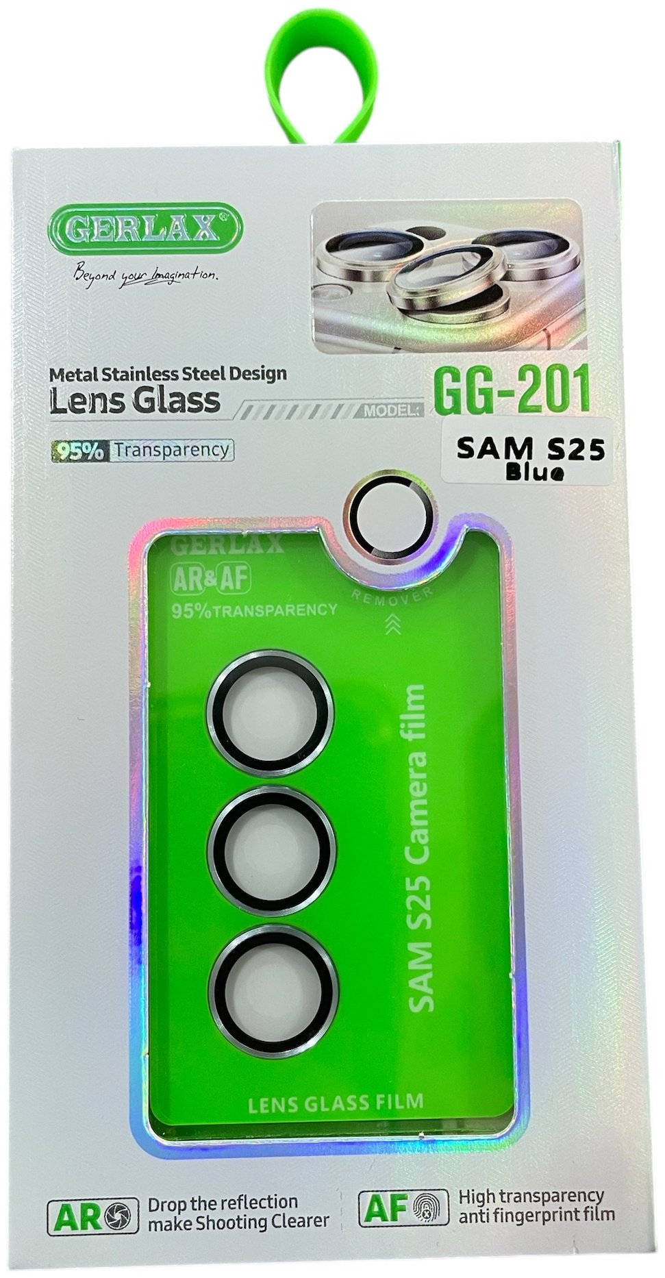 Стекло GERLAX для Samsung Galaxy S25 голубой
