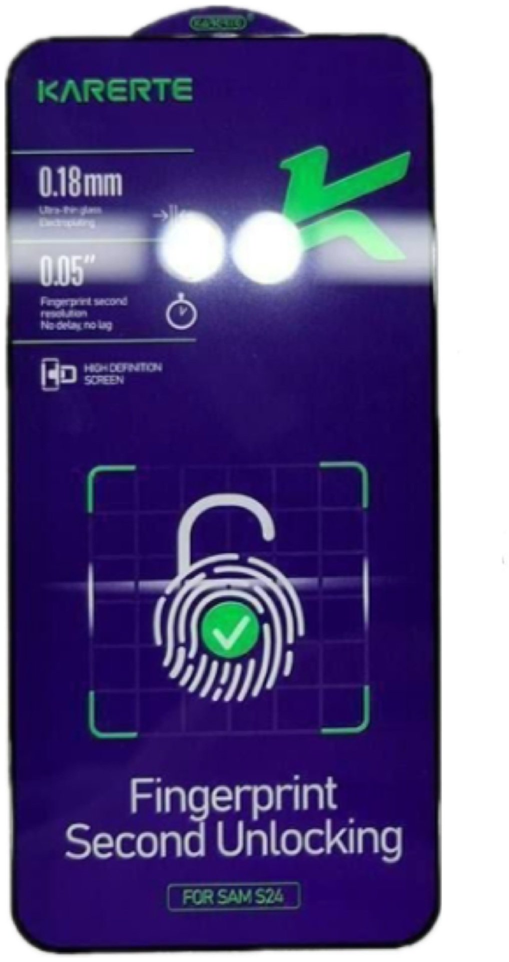 Стекло KARERTE для Samsung Galaxy S24 черный