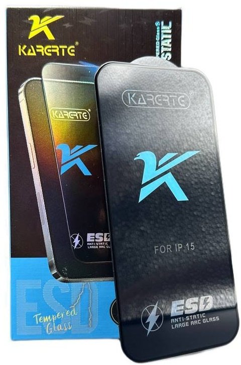 Стекло KARERTE для Apple iPhone 15 черный