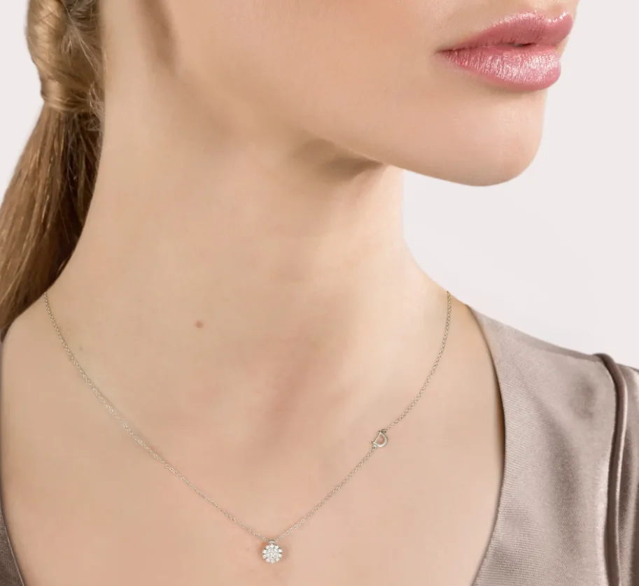 Колье Damiani Margherita 20088140 белое золото 50см 3.5гр  купить,1540000