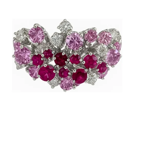 Кольцо Damiani Mimosa 20110126 белое золото 16.8р 6.25гр купить,4990000