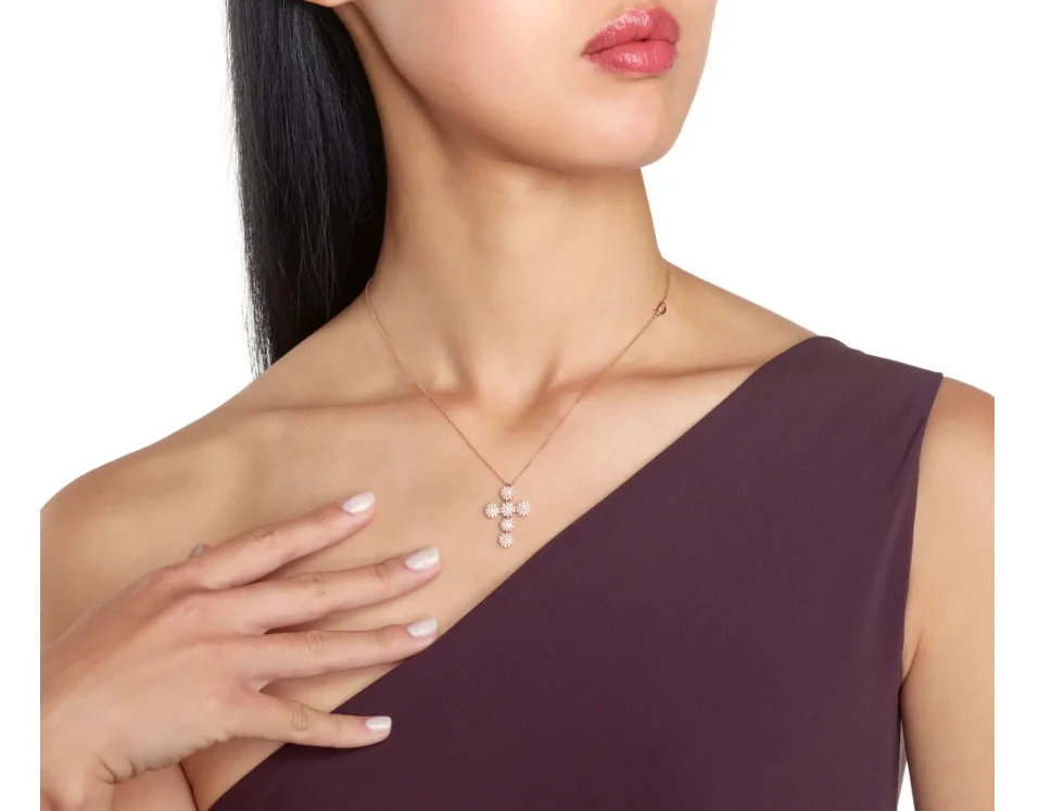 Колье Damiani Margherita розовое золото 45см 6.7гр купить,3530000