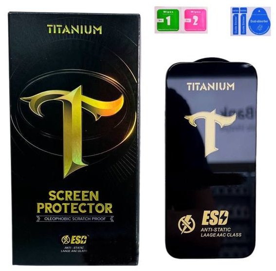 Стекло TITANIUM пленки стекла смартфоны для Apple Iphone 16 черный