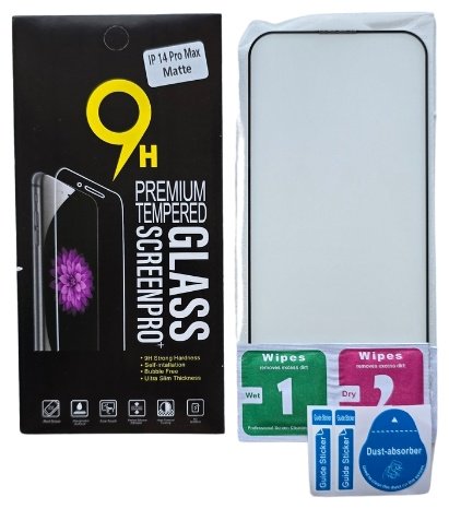 Стекло для Apple iPhone 14 Pro Max черный