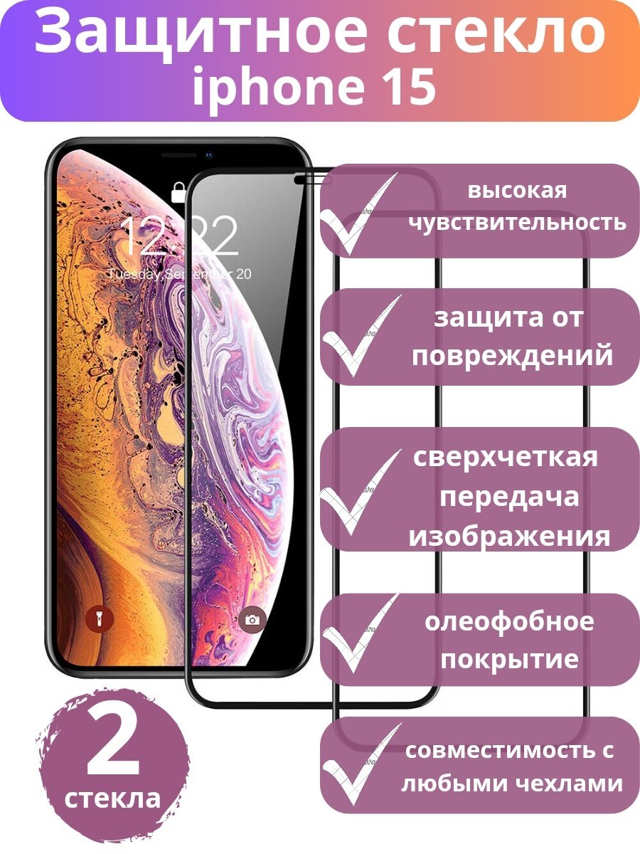 Стекло для Apple iPhone 15 купить,513