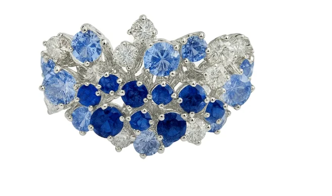 Кольцо Damiani Mimosa 20110127 белое золото 13р 6.25гр