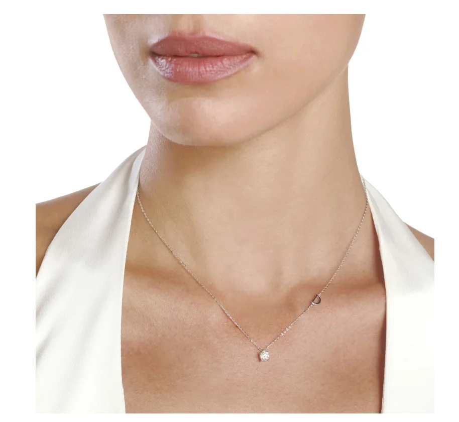 Колье Damiani Veramore 20055856 белое золото 45см 2.3гр купить,NaN