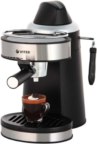 Кофеварка Vitek VT-1510 черно-серебристая купить,0