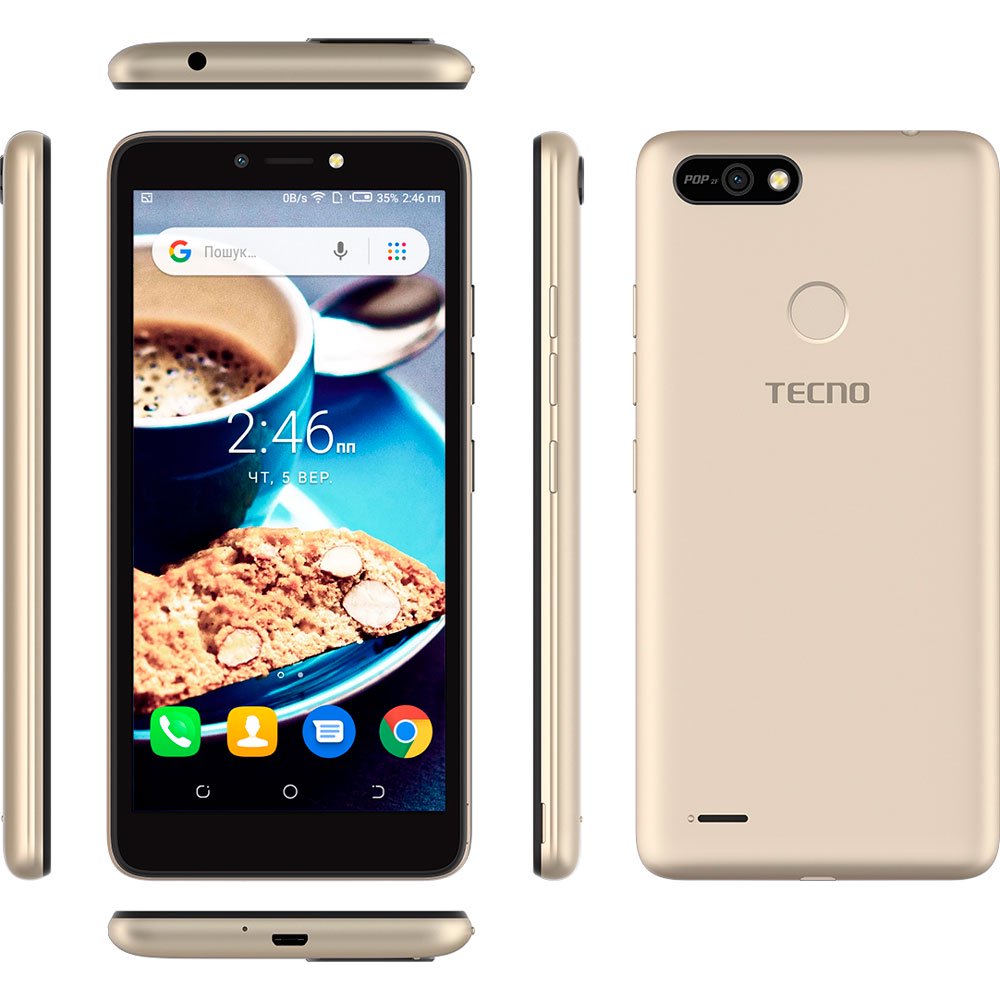 Смартфон Tecno Pop 2F 16GB Champagne Gold купить,NaN