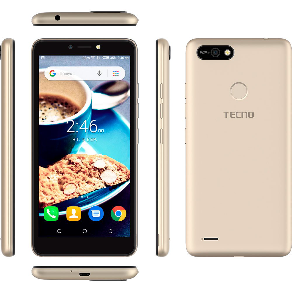 Смартфон Tecno Pop 2F 16GB Champagne Gold купить,NaN