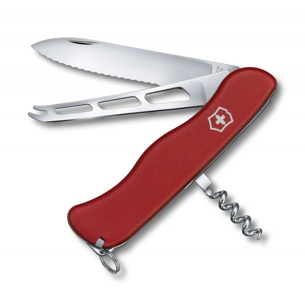 Нож швейцарский Victorinox Cheese Knife 0.8833.W красный