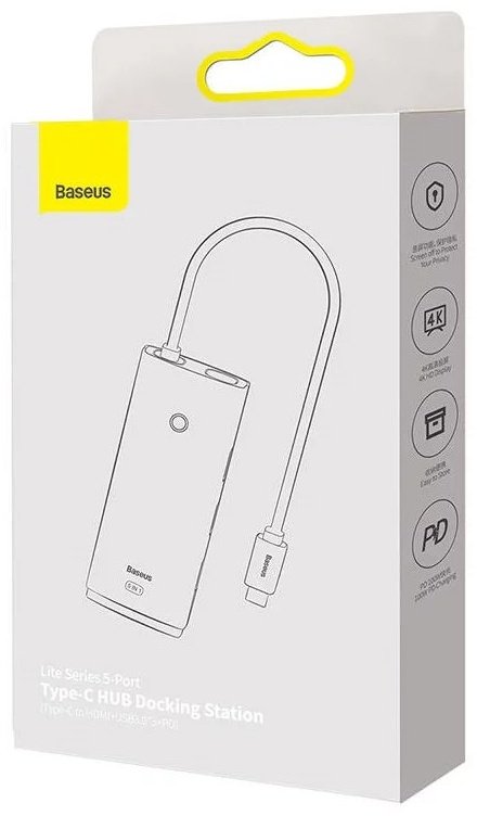 Док-станция Baseus WKQX040001 черный купить,0