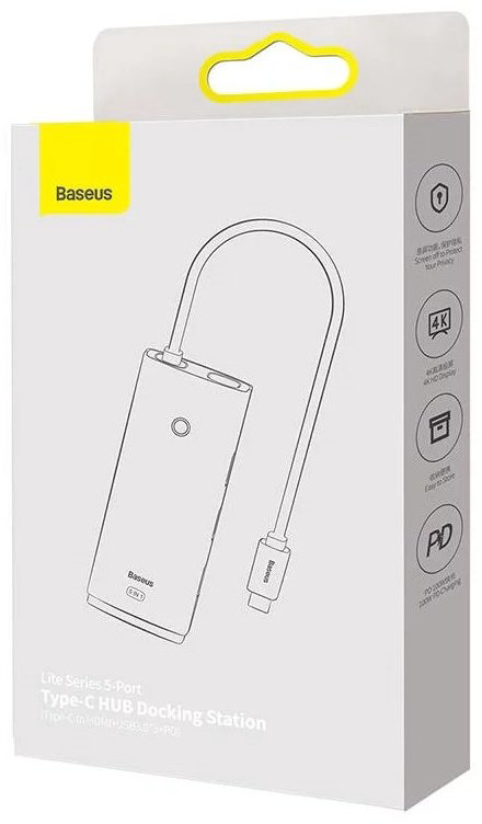 Док-станция Baseus WKQX040001 черный купить,NaN