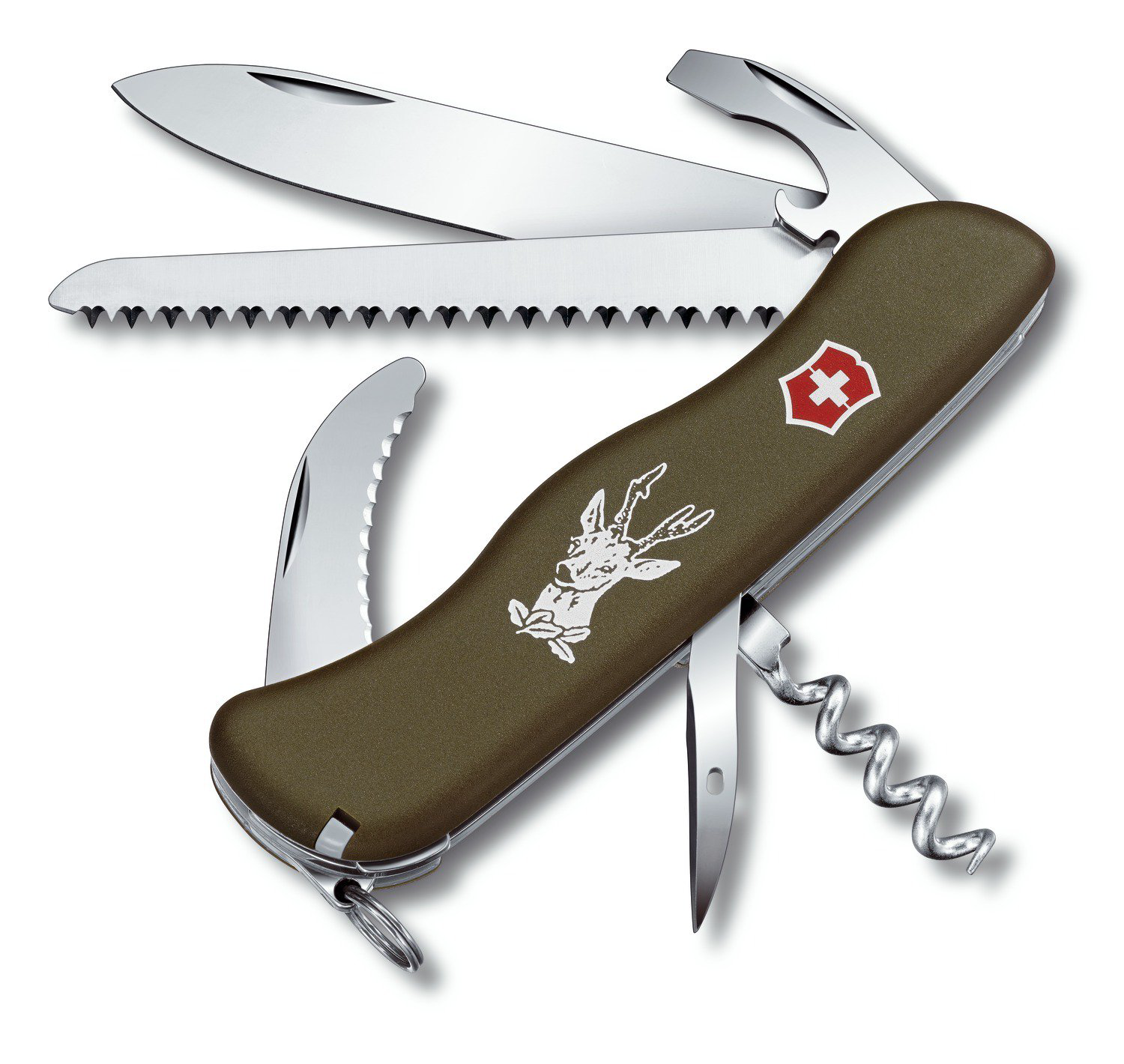 Нож швейцарский Victorinox Hunter Green 0.8873.4 зеленый купить,NaN