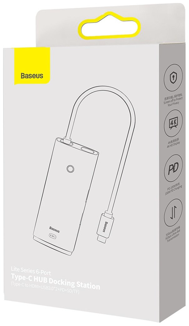 Док-станция Baseus WKQX050101 черный купить,NaN