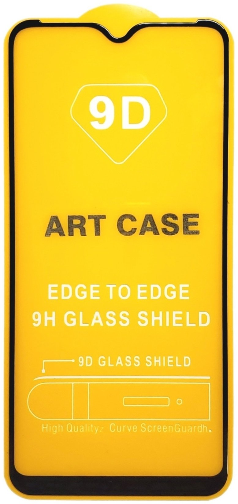 Стекло для Oppo A15 9D Glass Shield черный