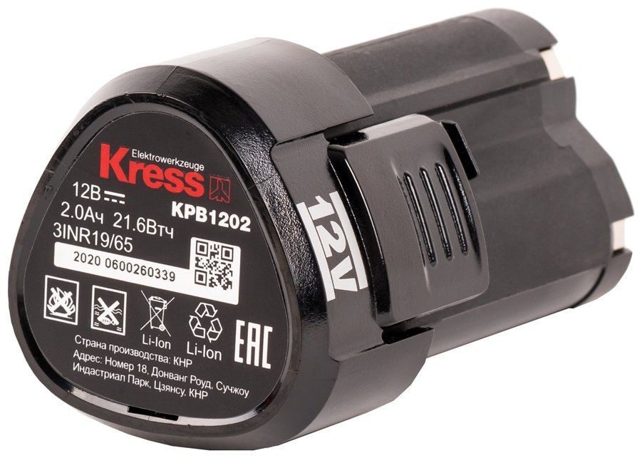 Аккумулятор Kress KPB1202 Li-Ion 2 Ач 1 шт купить,0
