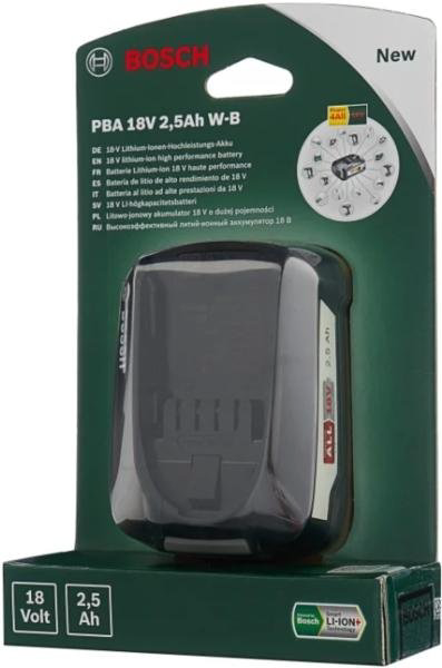 Аккумулятор Bosch 1600A005B0 Li-Ion 2.5 Ач 1 шт купить,NaN