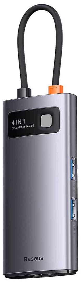 Док-станция Baseus 4 in 1 WKWG070113 серебристый купить,0