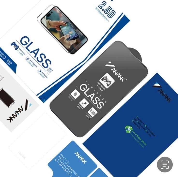 Стекло ANANK для Apple iPhone 14 Pro Max черный