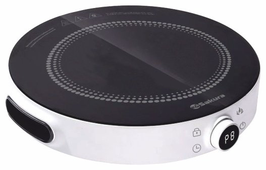 Настольная плита SAKURA SA-7160W белый, черный купить,NaN