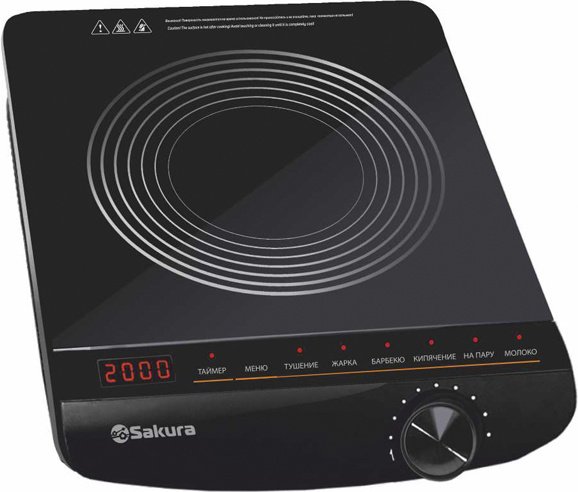 Настольная плита SAKURA SA-7162 черный
