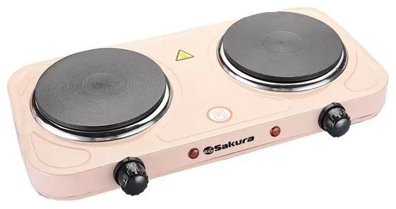 Настольная плита SAKURA ПЭ-04C бежевый купить,NaN
